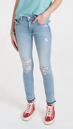 Mother Rascal Ankle Undone Hem Jeans In Vacation Temptation