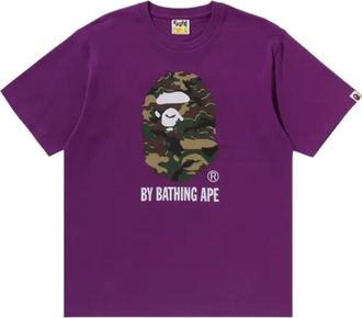 A Bathing Ape Glitch Woodland Camo T-Shirt Purple 1M30110346-PURPLE