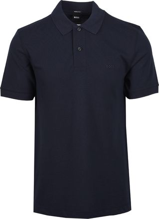 HUGO BOSS Mens PALLAS POLO DARK BLUE - Navy Cotton - Size X-Large