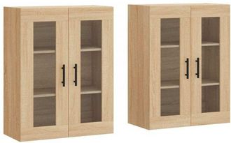 vidaXL Vidaxl - Armarios De Pared 2 Uds Madera De Ingenier&iacute;a Roble Sonoma