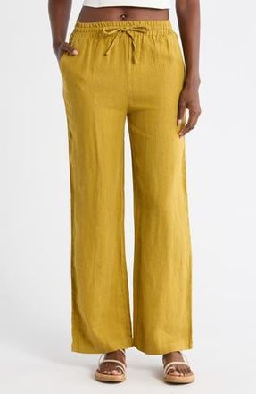 Seasalt Cornwall Tide Flow Wide Leg Pants in Pear at Nordstrom Rack, Size 10 Us / 14 Uk