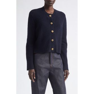 Altuzarra Harris Wool Blend Cardigan in Berry Blue at Nordstrom, Size Medium