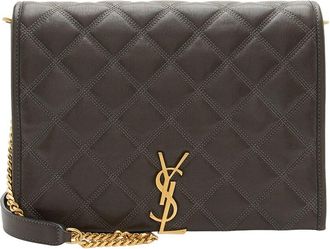 Saint Laurent Diamond Quilted Monogram Becky Small Shoulder Bag (Authentic Pre-Loved)