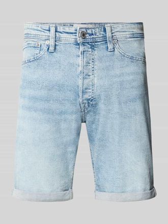 Jack & Jones Jack & Jones Regular Fit Jeansshorts mit Umschlag Modell RICK in Hellblau, Gr&ouml;&szlig;e XXL