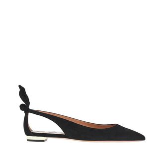 Aquazzura Bow Tie suede leather ballet flats Woman 36+