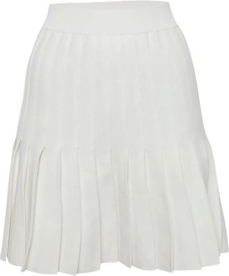 Sandro Ribgebreide plooirok - Wit