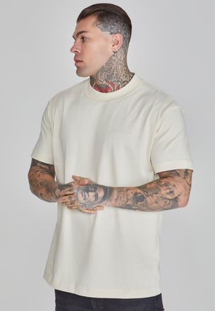 Siksilk Mens Beige Oversized T-Shirt M