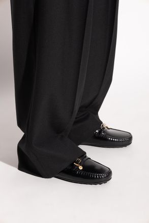 Tod's Leather Moccasins, Womens, Black