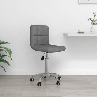 vidaXL Silla De Oficina Giratoria De Tela Gris Claro Vidaxl