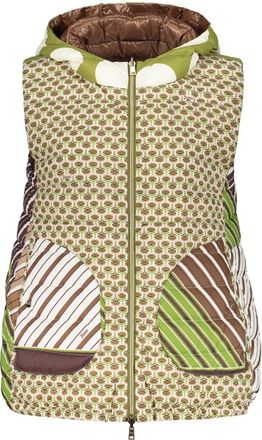 Herno Jassen, Dames, Bruin, S, Omkeerbaar Goose Down Bodywarmer