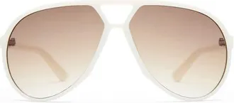 AIRE Skyveil Aviator Sunglasses in Ivory at Nordstrom