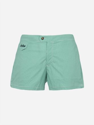 MC2 Saint Barth Mens Harry Swim Shorts In Vichy Micro
