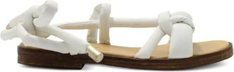 Maison Margiela Sandali con nodo alla caviglia - Bianco