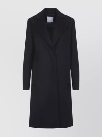 Sportmax oversized lapel wool coat pockets