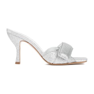 Gia Borghini Heeled Mules, female, Gray, Size: 6 US Heeled Mules