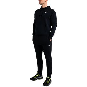 Nike Club Mens Tracksuit Fleece Hoodies Sweatpants Jogger Sports Gym - Black Cotton - Size X-Large