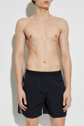 Burberry Seb Swim Shorts, Mens, Black
