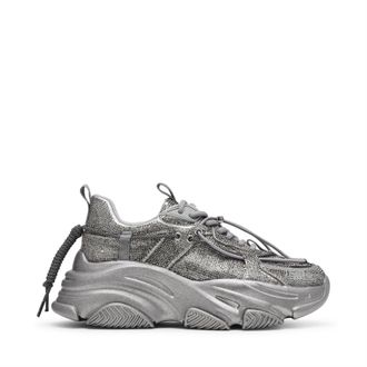 Steve Madden Womens Vault 2R Trai in Silver - Size UK 4