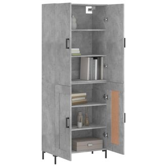 Berkfield Home Highboard Concrete Grey 69.5x34x180 cm Engineered Wood