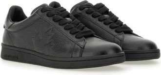 Dsquared2 Low-Top Sneaker - Maple Leaf Boxer Sneakers - Gr. 40 (EU) - in Schwarz - für Damen