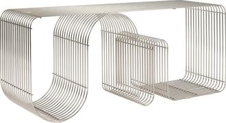 AYTM Multifunktionale Design Sitzbank & Regal Curva - Silver