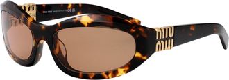 Miu Miu Womens Sunglasses Havana Honey Acetate