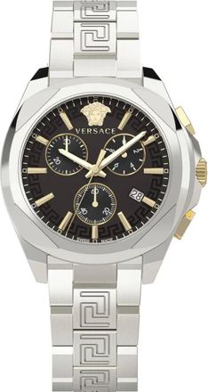 Versace Chrono Lady Roestvrijstalen Horloge - Dames - Horloges - Grijs - ONE Size - Accessoires