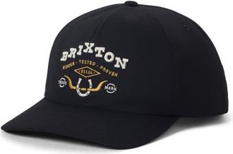 Brixton Beekman Herringbone Driving Cap in Black at Nordstrom