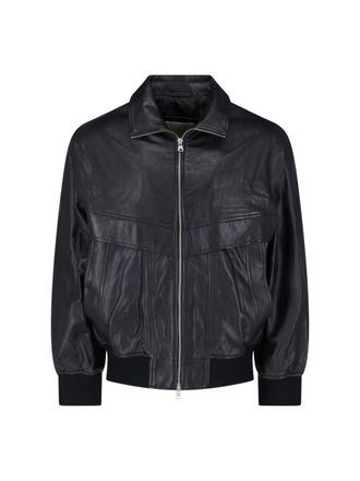 Dunst Genuine Lambskin Ribbed Cuffs Leather Jacket