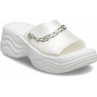 OEM Crocs Skyline Shimmer Slide 208582 W8 I Eu 3839 Blanco