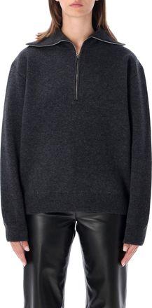 R&oacute;he Two-Way Half-Zip High Neck Sweater
