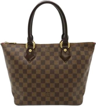 Louis Vuitton Pre-owned Handbags, female, Brown, Size: ONE SIZE Pre-owned Saleya PM Damier Tote Bag