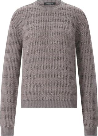 Fabiana Filippi Round-neck Truien - Dames - Ronde hals truien - Grijs - XL - Wol - Truien & Vesten