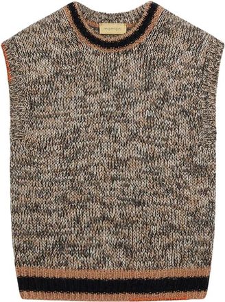 Momoni Round-neck Truien - Dames - Ronde hals truien - Beige - S - Truien & Vesten