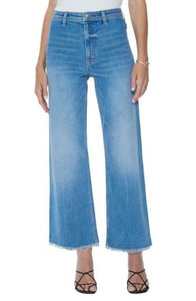 Pistola Denim Penny Crop High Waist Wide Leg Jeans in Solina at Nordstrom, Size 25