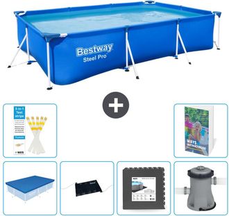 Bestway Piscina Bestway Steel Pro Rectangular - 300x201x66 Cm - 7-piezas S21