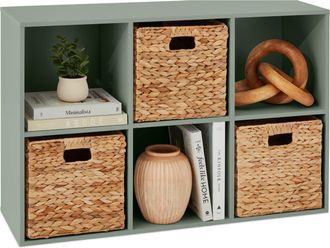 Best Choice Products 6-Cube Bookshelf, 11in Display Storage System, Organizer w/ Removable Back Panels