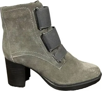 VALDINI Womens Jenny Ankle Boots In Grey Suede