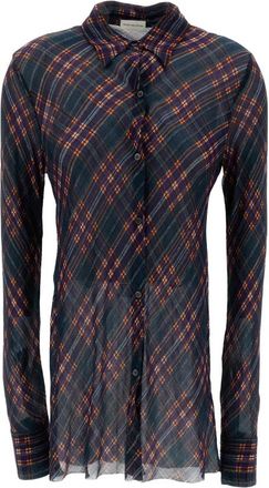 Dries Van Noten Shirts - Dames - Overhemden - Veelkleurig - 2XS - Leer - Overhemden