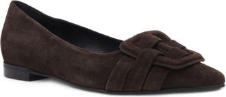 Aquatalia Jojo Waterproof Suede Flat