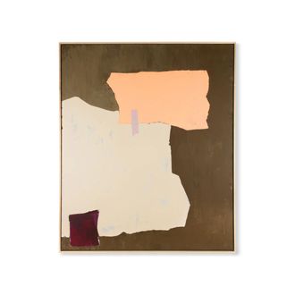 HKliving Abstraktes Gem&auml;lde, 100 x 120 cm, nude