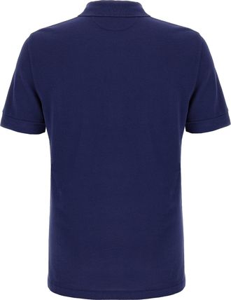 Tom Ford Piqu&eacute; Cotton-Lyocell Blend Polo Shirt - Navy