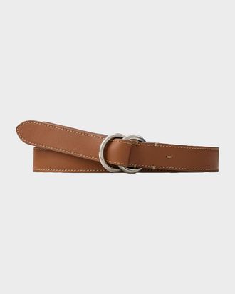 Ralph Lauren Purple Label Calfskin O-Ring Belt