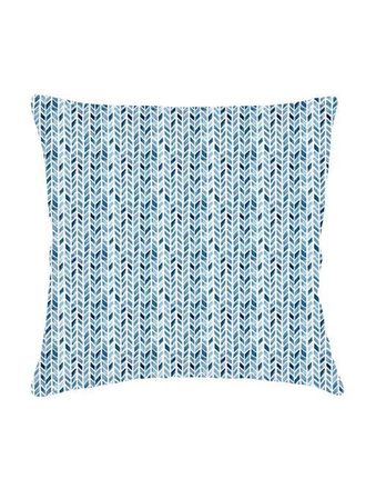 Anaya with Love Chevron Velvet Pillow with Down Insert in Indigo at Nordstrom, Size 20X20