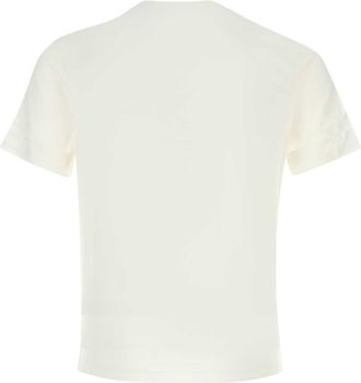 Prada Mens White Cotton T-Shirt Bianco Coea T-shirts And Polos