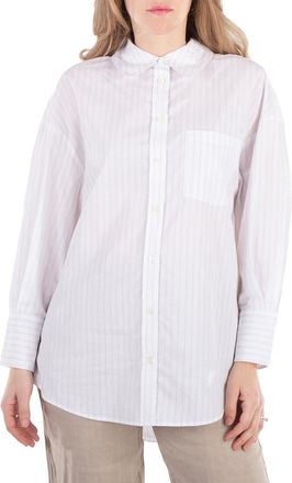 Anine Bing Stripe Mika Cotton Shirt