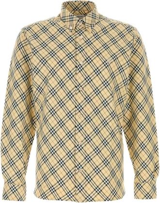 Burberry Klassiek Geruit Shirt met Lange Mouwen - Heren - Casual Overhemden - Veelkleurig - M - Overhemden