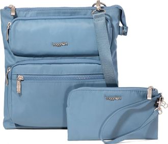 Baggallini Nolita Crossbody Bag with RFID Wristlet in Cornflower Twill at Nordstrom