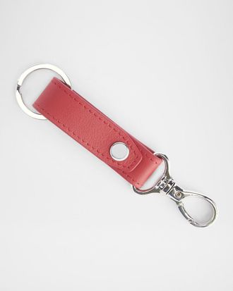 Royce Leather Monogrammed Leather Valet Key Chain