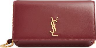 Saint Laurent Monogram Phone Shoulder Bag in Rouge Merlot at Nordstrom